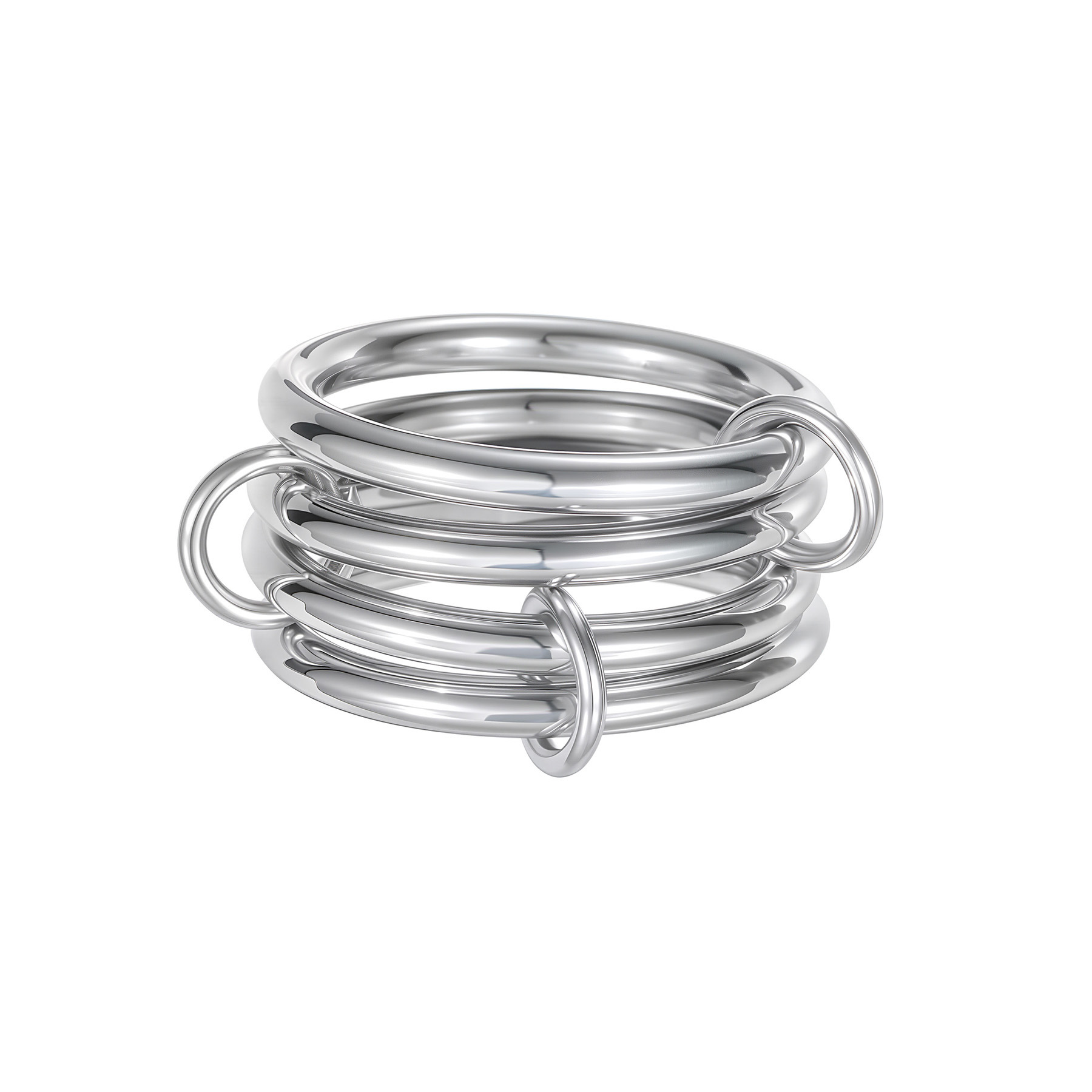 Four-layer Stacked Multi-ring Ring For Women photo 5
