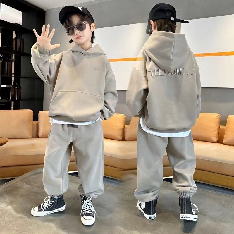 Polyester Children's Loose-fitting Plus Size Pullover photo 1