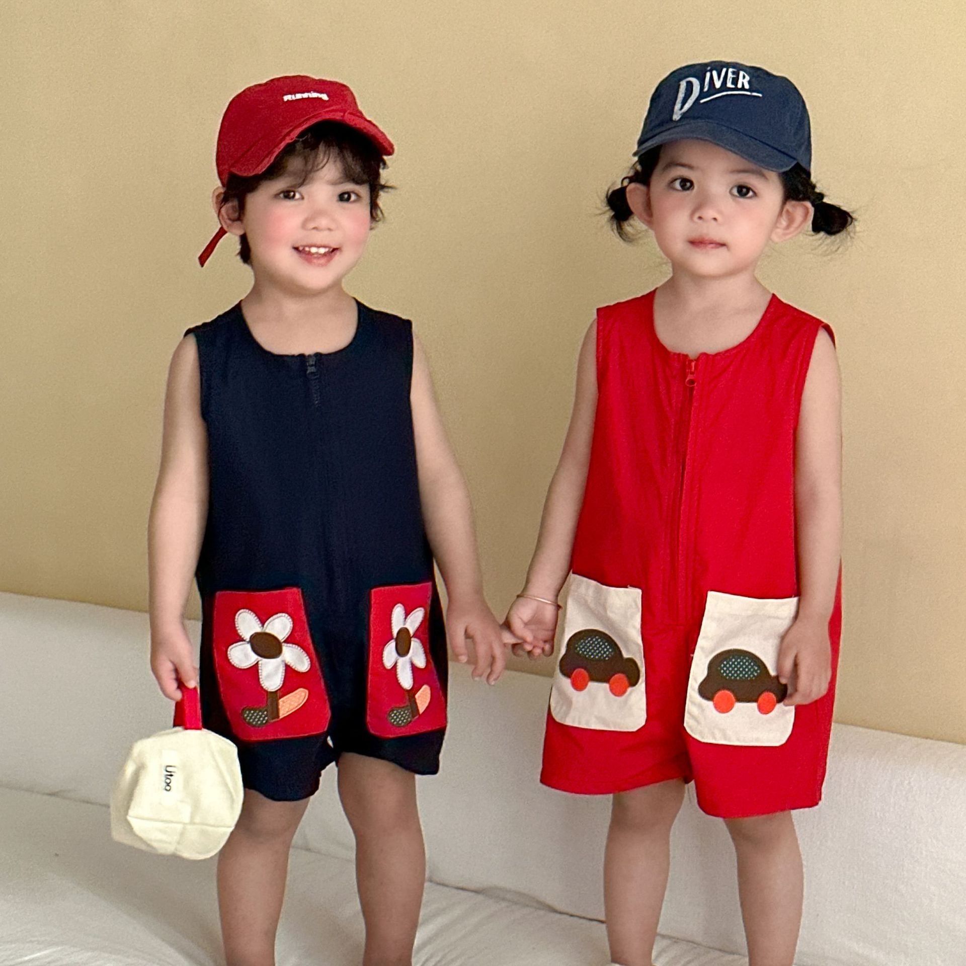 Loose-fitting One-piece Outfit For Baby Girls Going Out photo 1