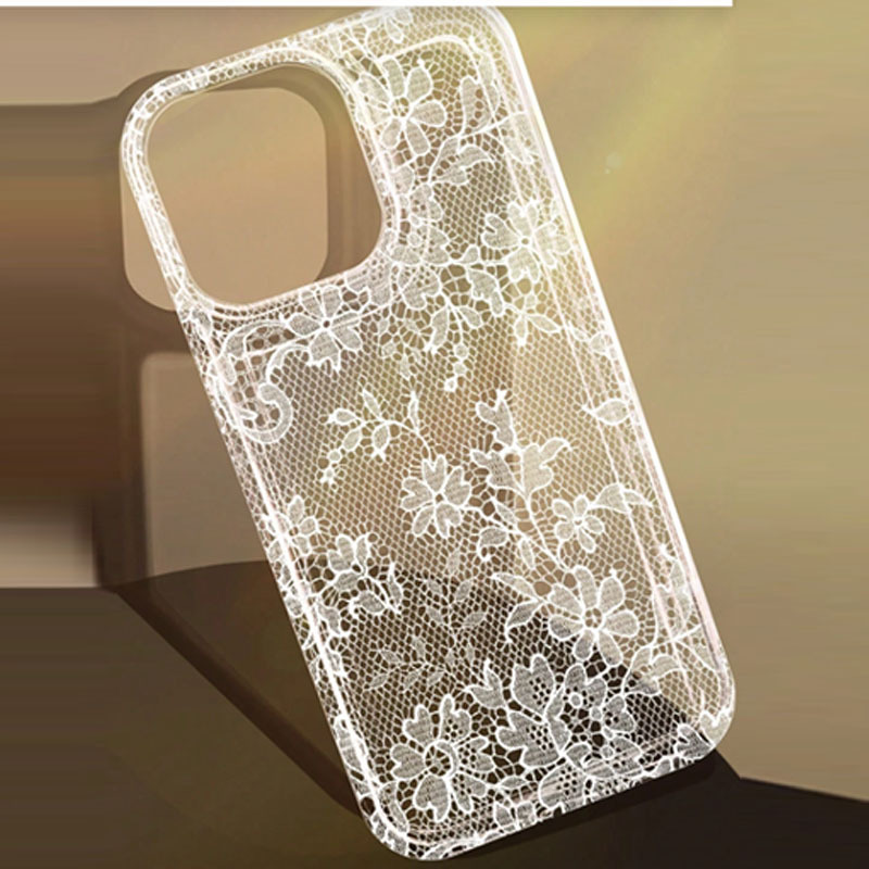 White All-over Floral-pattern Phone Case photo 4