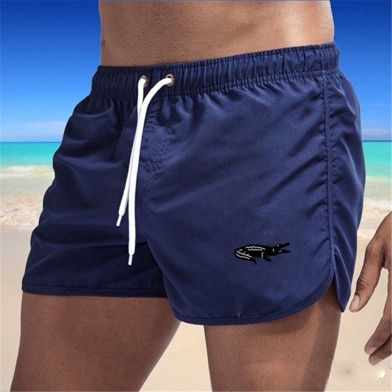 Mens Fashionable Beach Shorts Polyester Multi-Color Sports Three-Quarter-Length Shorts photo 5