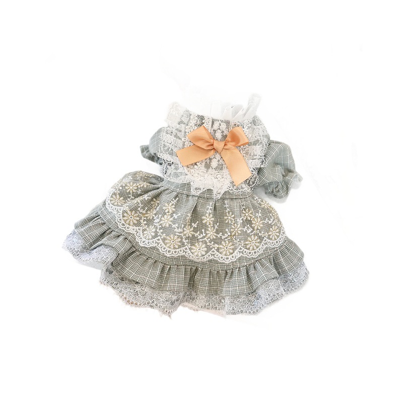 Court-style Cute Small Dog Lace Skirt photo 5