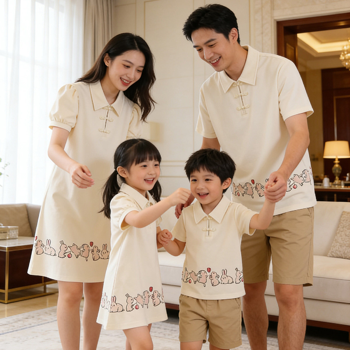 Notch-collar Chinese-style Dress, Baby Romper, One-piece Outfit photo 6