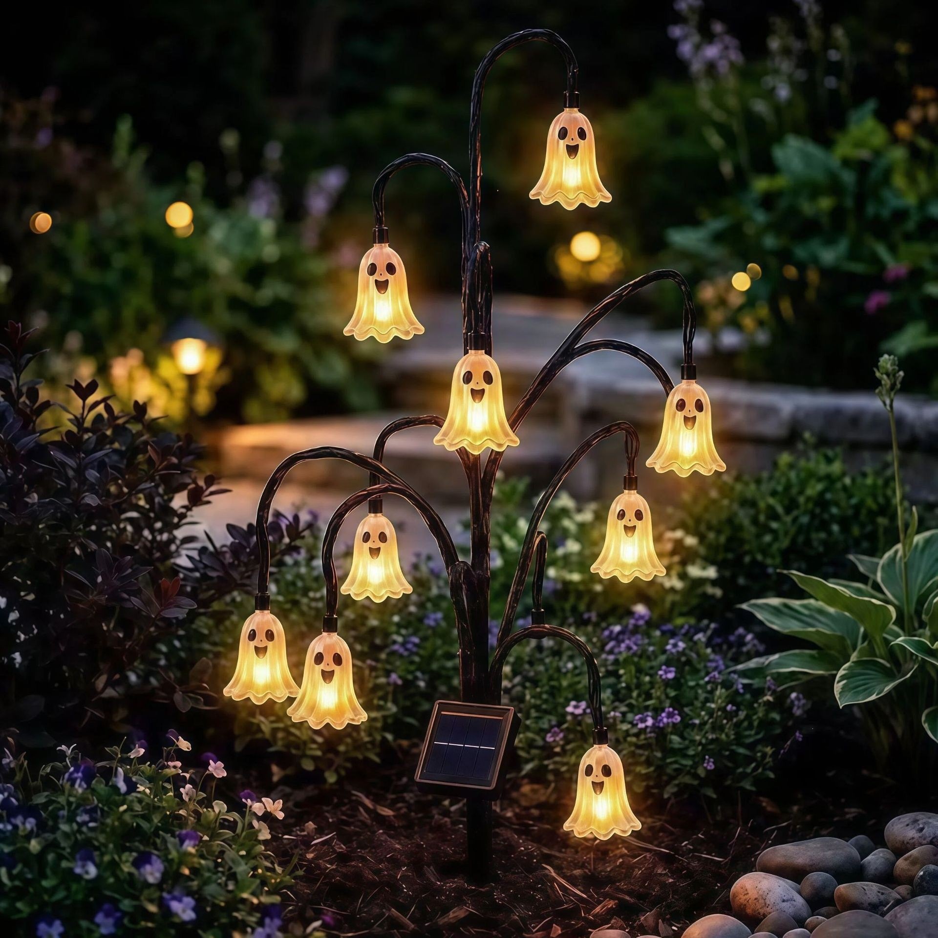 Christmas Outdoor Courtyard Solar-powered Decorative Tree Lights photo 4