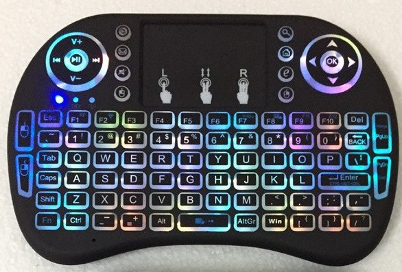 Tri Color Backlit Scrolling Light Wireless Keyboard photo 5