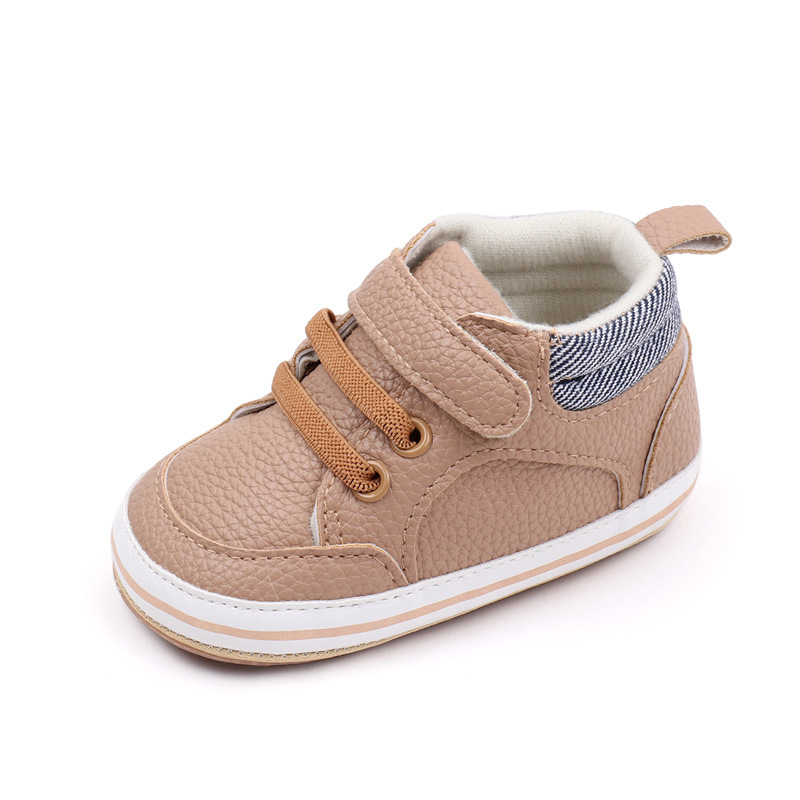 Fashionable Solid-color PU Leather First-walker Shoes For Babies photo 7