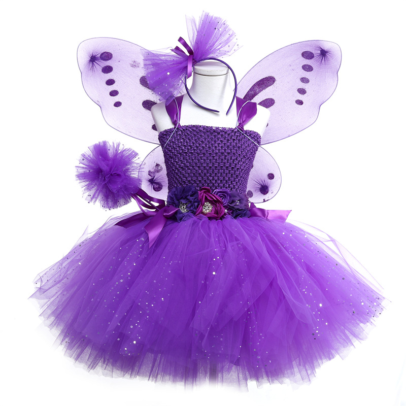 Halloween Costume Sequin Girls' Dress Set photo 7