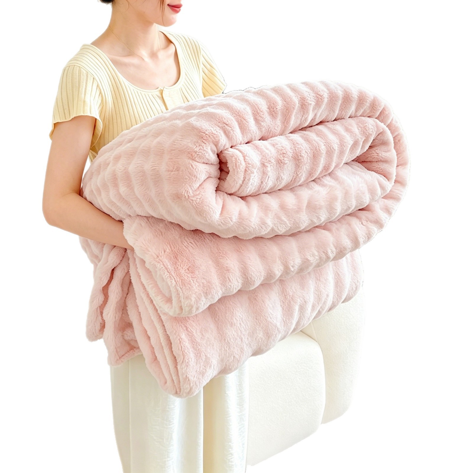 Fleece Bubble Blanket Thickened Milk Velvet photo 6