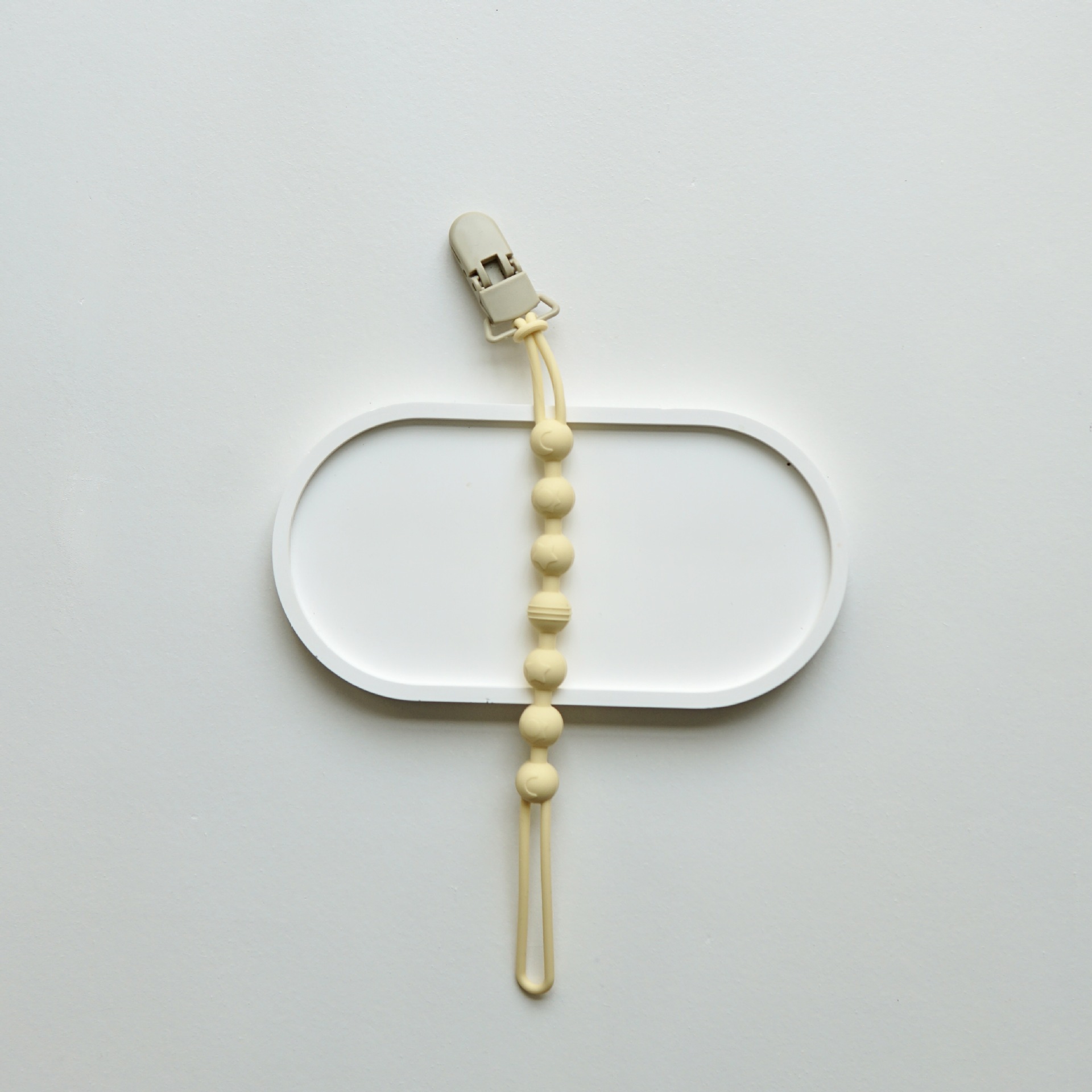 Babys All-in-one Silicone Pore-free Beechwood Pacifier Clip With Anti-loss Chain photo 6