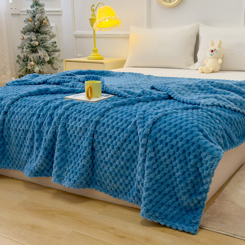 New High-weight Golden Tortoise Wool Flannel Blanket photo 7