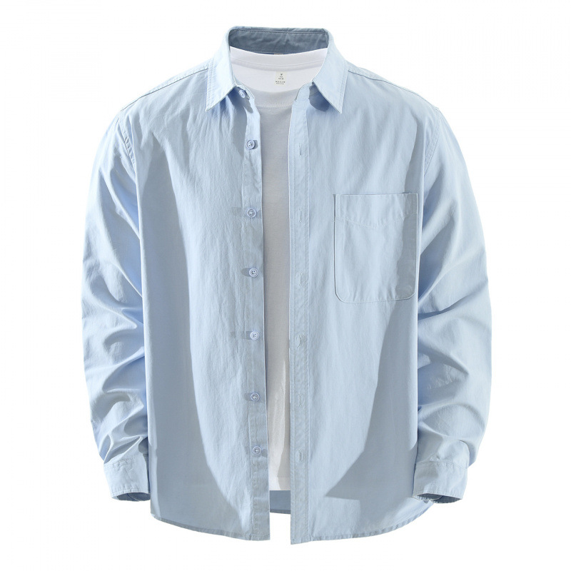 Japanese-style Simple And Fresh Long-sleeve Shirt photo 2