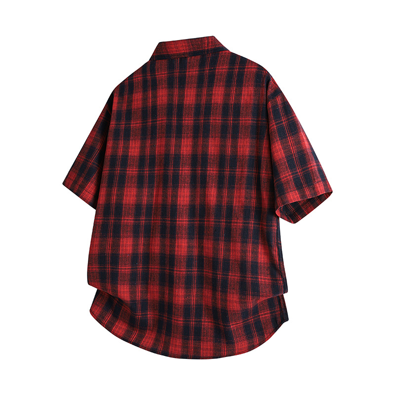 Men's Short-sleeved Plaid Shirt photo 2