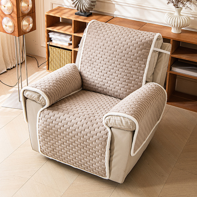 Solid-color Protective Cover For A Pet Sofa With A One-piece Design photo 3