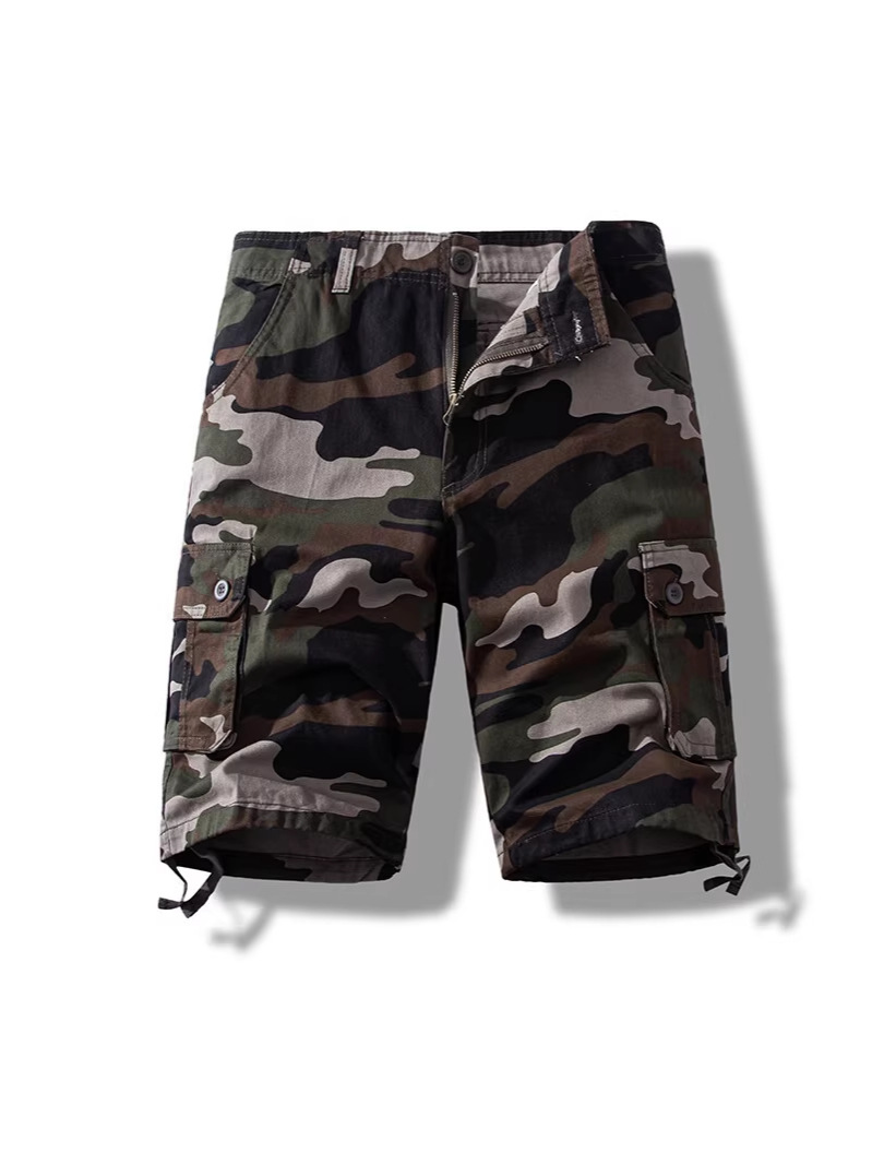 Foreign Trade All-cotton Multi-pocket Work Shorts photo 2
