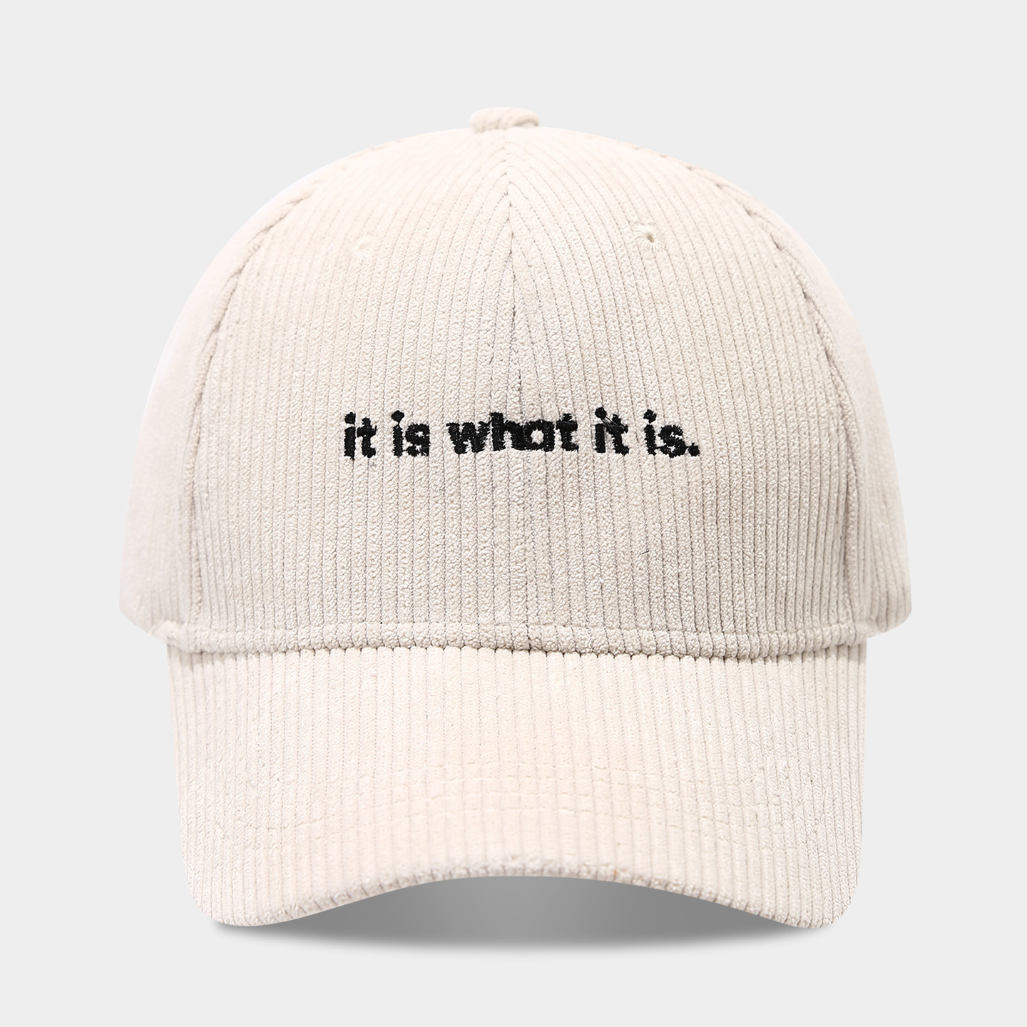 Stylish Letter-print Corduroy Baseball Cap For Couples photo 2
