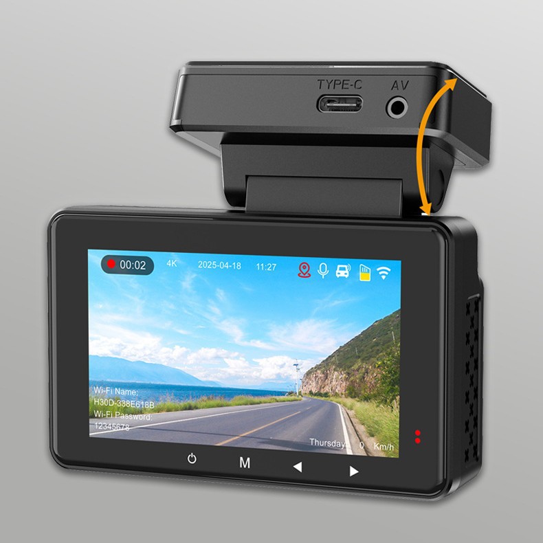 4K HD Dashcam With Night Vision And Parking Monitoring photo 1