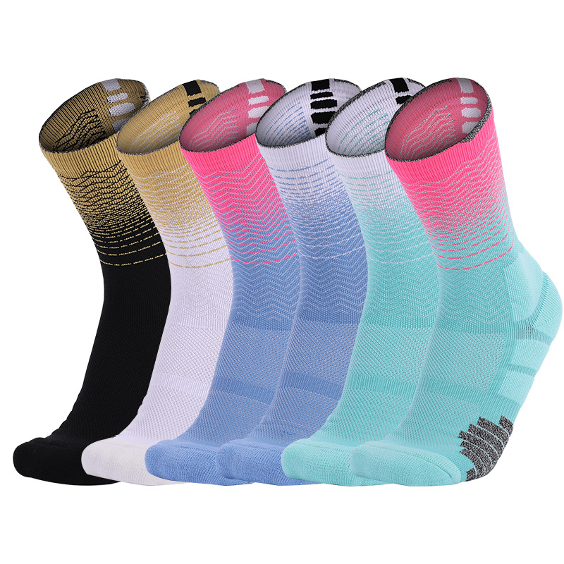 Thick Sweat Absorbing Towel Bottom Breathable Men's Mid Length Socks photo 1