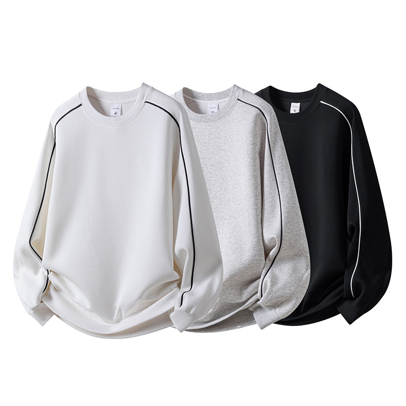 Casual Minimalist Korean-style Loose-fitting Crew-neck Top photo 3
