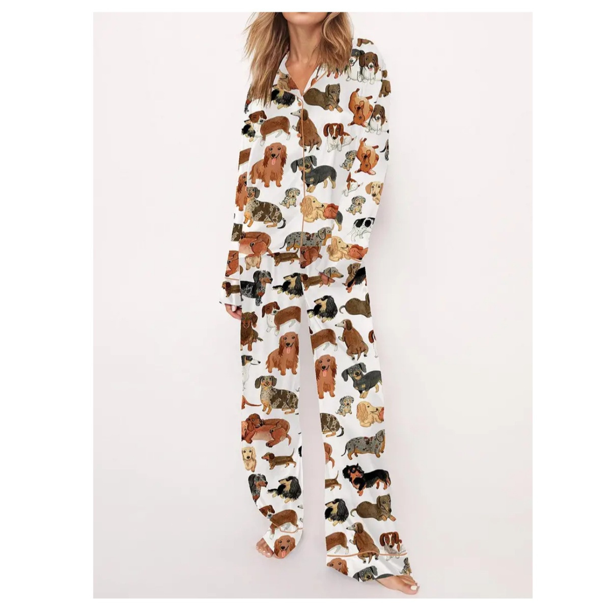 Casual Plus Size Temperament Christmas Tree Printing Suit photo 7