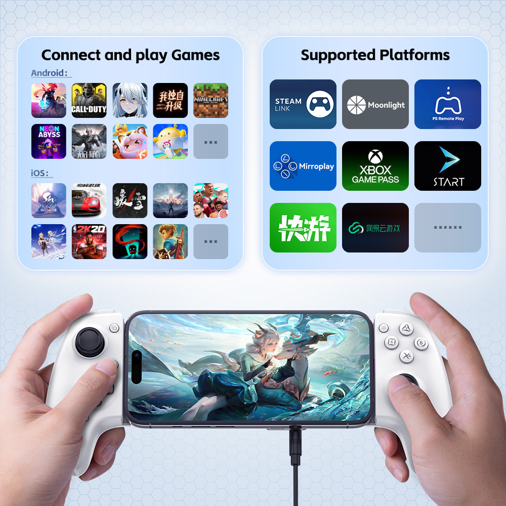 Type-C Wired Bluetooth Android IOS Computer Streaming PS Handle photo 5