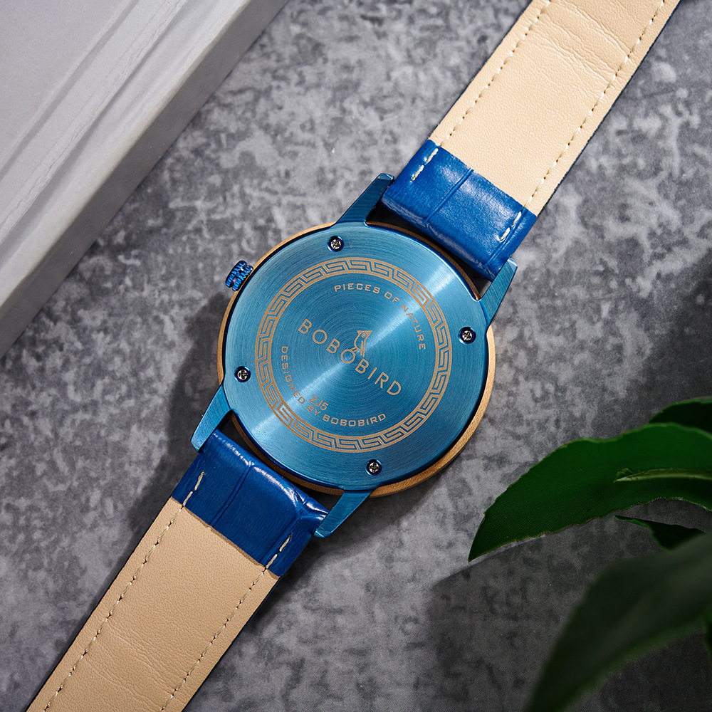 Natural Wooden Men's Watch - Vintage Minimalist Design Casual Quartz Wristwatch for Young Adults photo 7