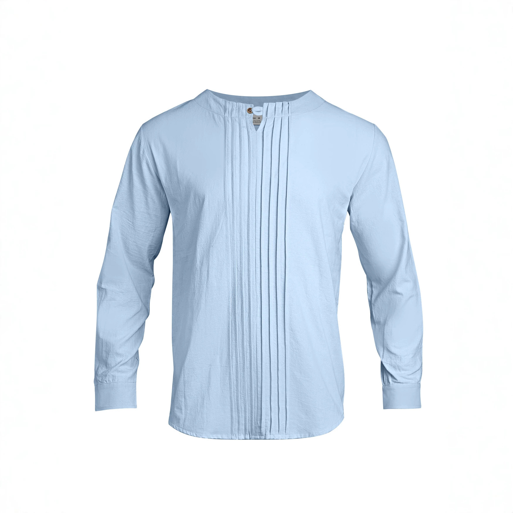 Men's Round-neck, Loose-fit Outerwear Pullover Shirt photo 8