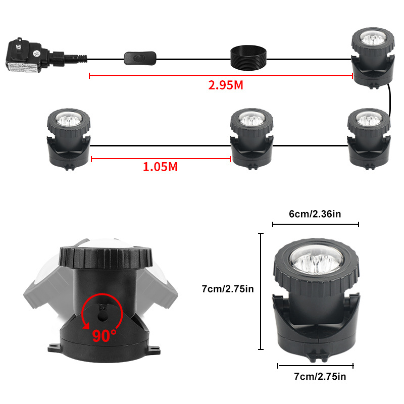 Outdoor US-standard Underwater Light Pedestal Style photo 4