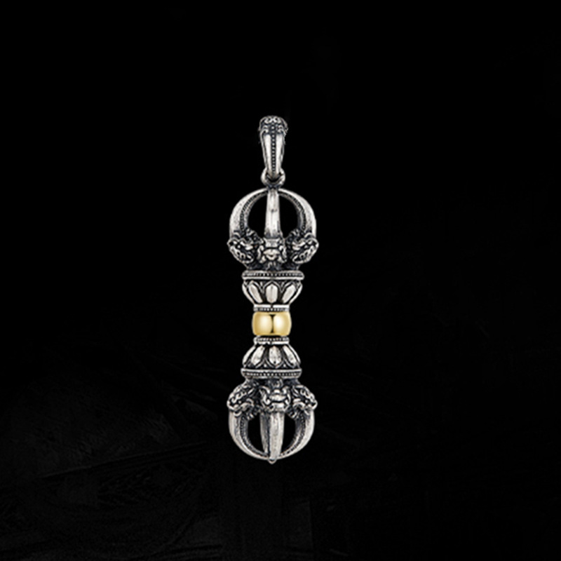 Fashionable Retro Vajra Necklace For Men photo 3