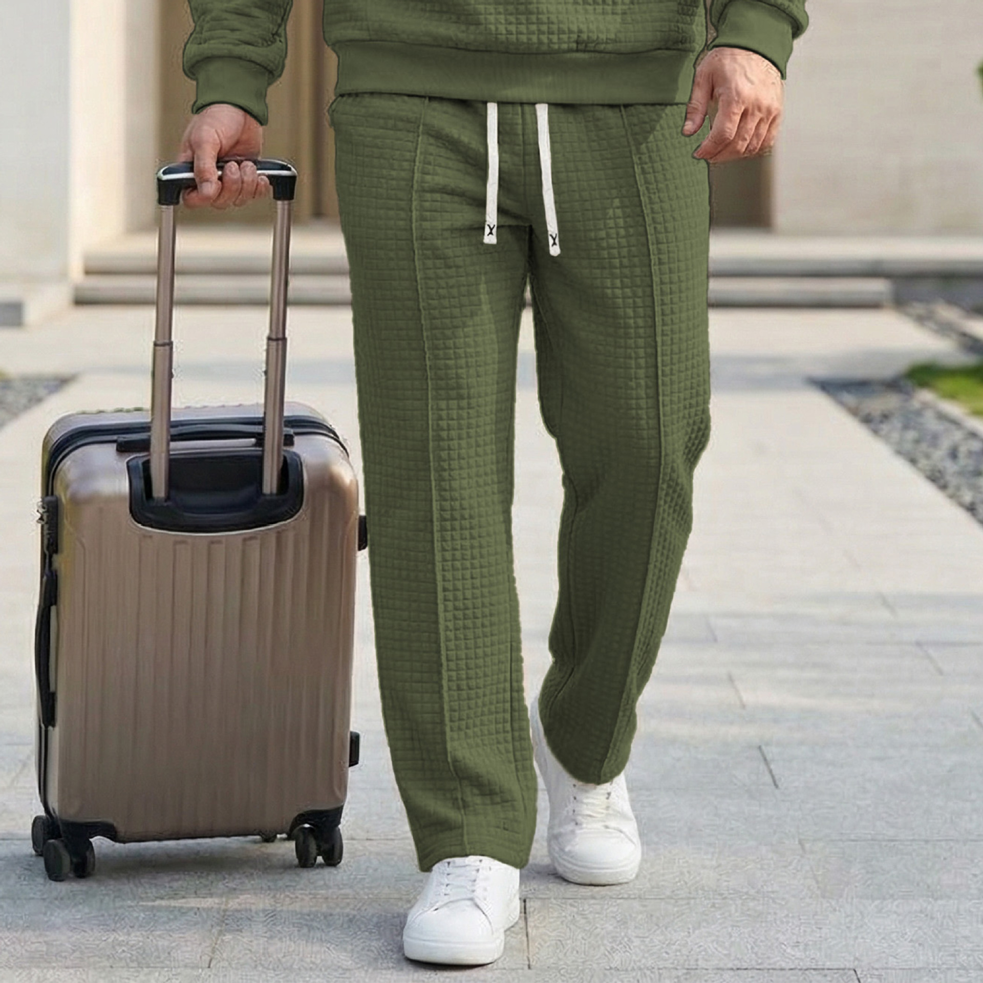 New Spring Autumn Trousers With An Elastic Waist Loose-fit Outdoor Pants For Men photo 3