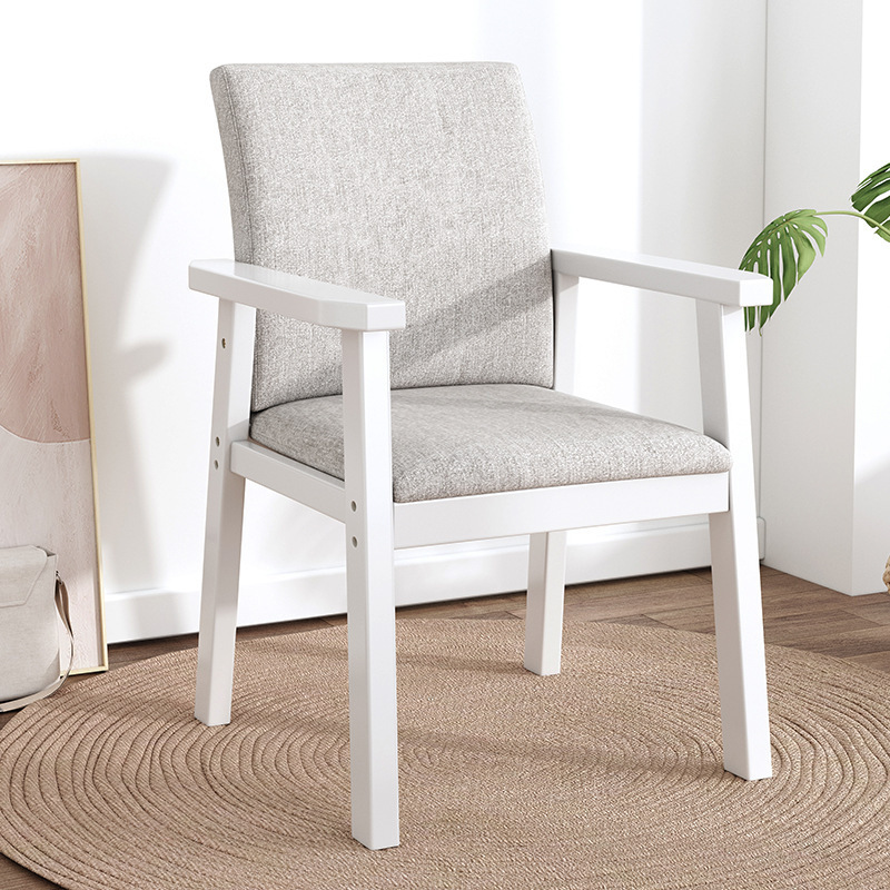 Elderly-friendly Dining Chair With Widened Armrests And Backrest photo 5