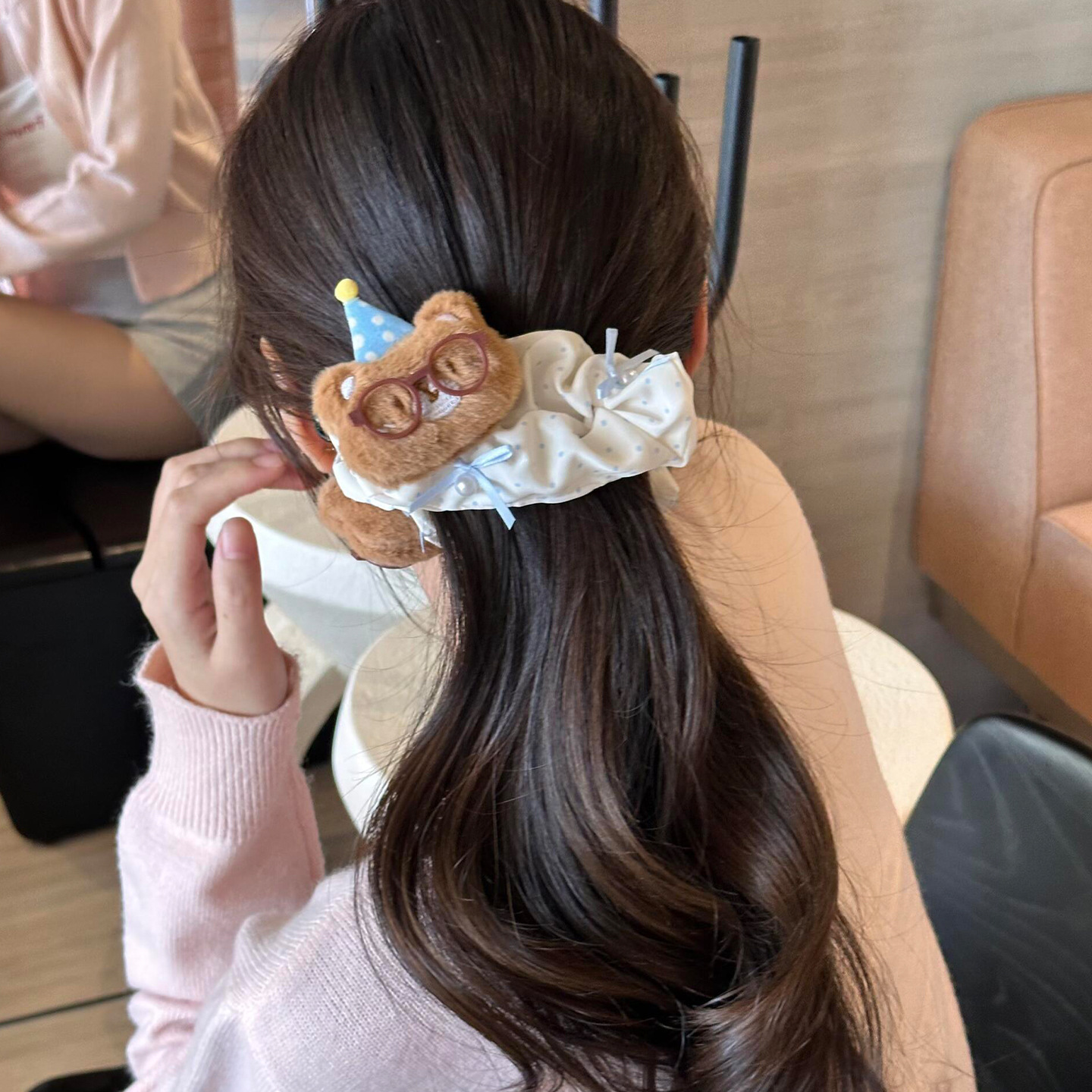Cute Polka-dot Little Bear Hair Clip Headpiece photo 7