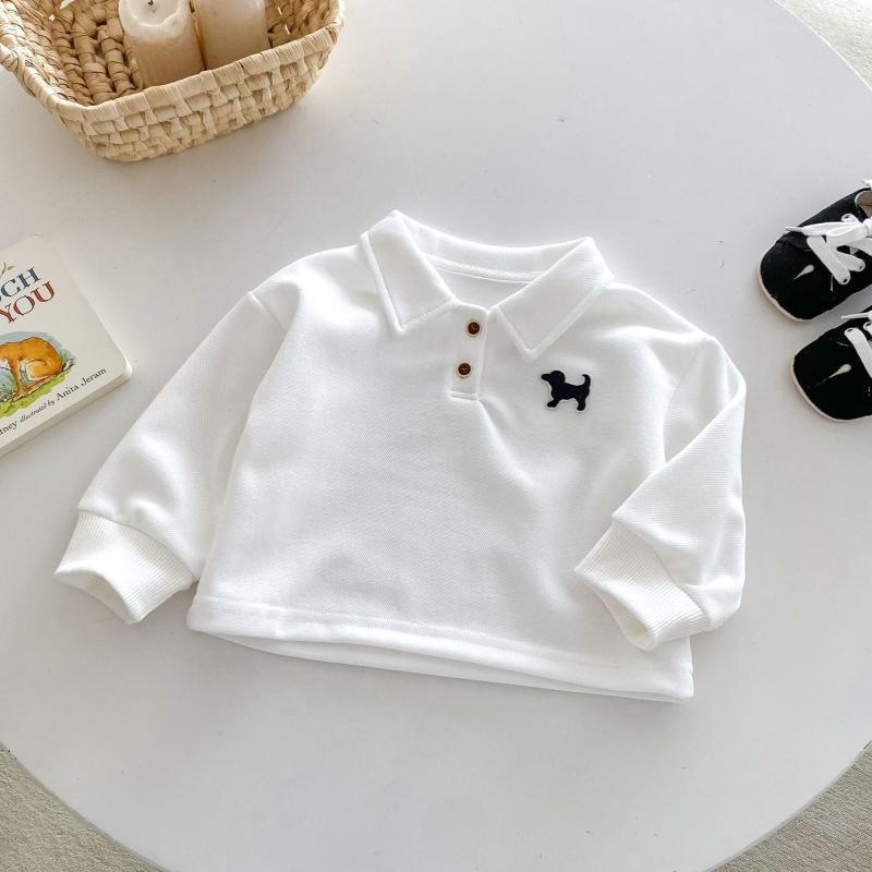 Children's Turn-down Collar Shirt Boys' Long-sleeve Top photo 1