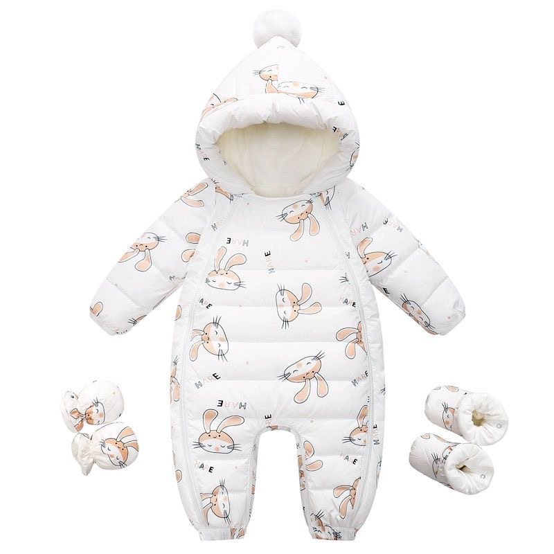 Winter Down Jumpsuit For Newborns photo 4
