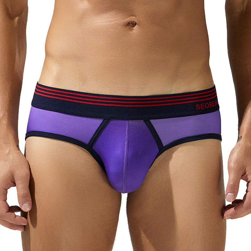 New Mens Briefs Fashionable Gradient Low-Rise Bulge-Pleasing Trendy Style photo 4