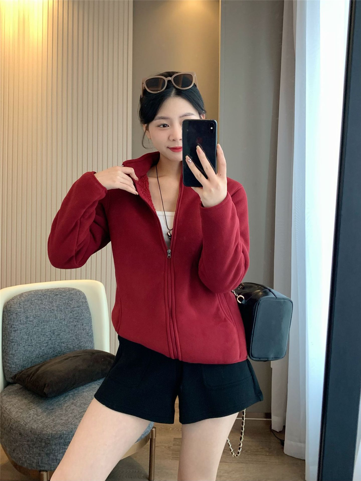 Women's Composite Fleece Stand-Up Collar Jacket photo 2