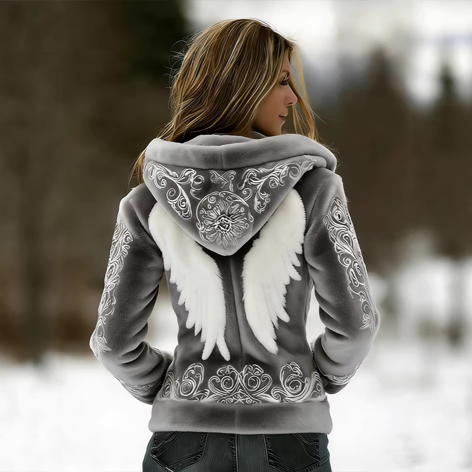 3D Digital Print Fashionable Retro New Zip-Up Hoodie For FallWinter photo 7