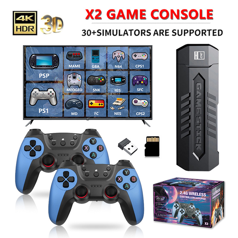X2 Blue Game Console 4K Double Connection Battle Wireless photo 1