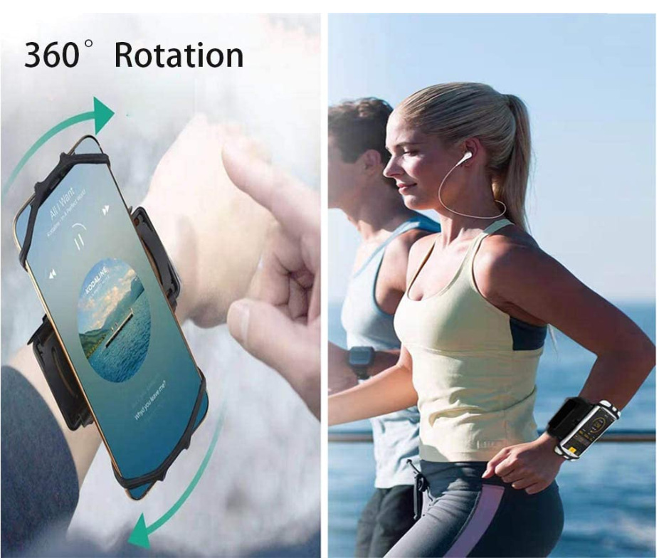 Removable Silicone Mobile Phone Armband Wrist Bag Multifunctional Arm Sleeve photo 2