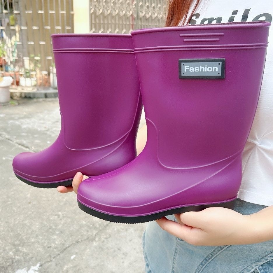 Women's Non-slip Mid-calf Soft Bottom Rain Boots photo 6