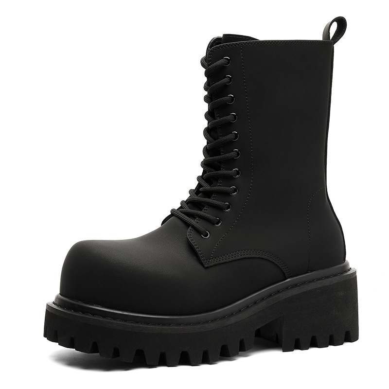Fashionable Platform Height-increasing Niche-style Zip-up Boots photo 3