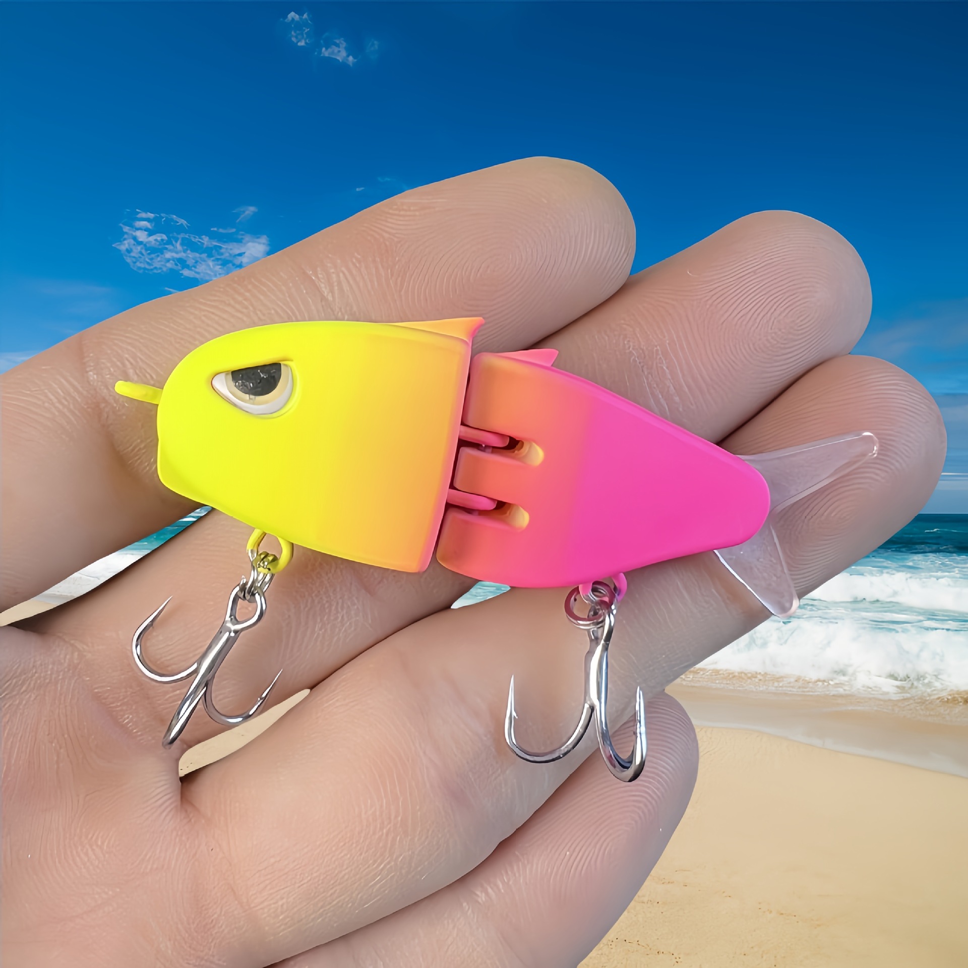 Double-section Fishing Bait Handmade photo 6