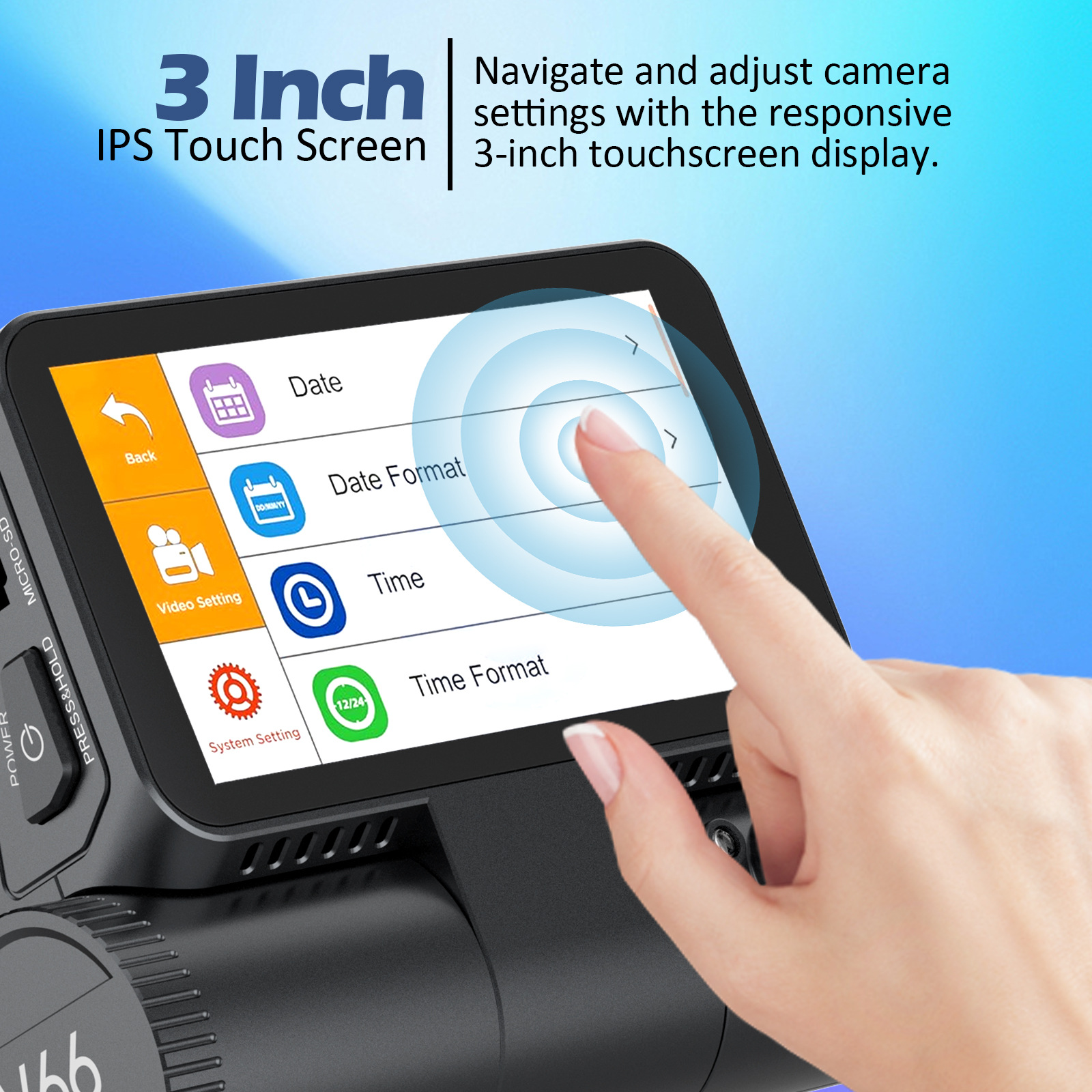 58G Smart Touchscreen Dash Cam photo 4