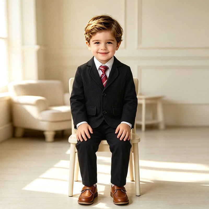 Children's Formal Suit Jacket And Pants Set photo 1
