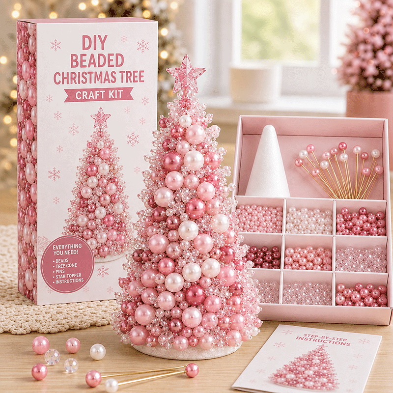 DIY Beaded Christmas Tree Craft Kit photo 8