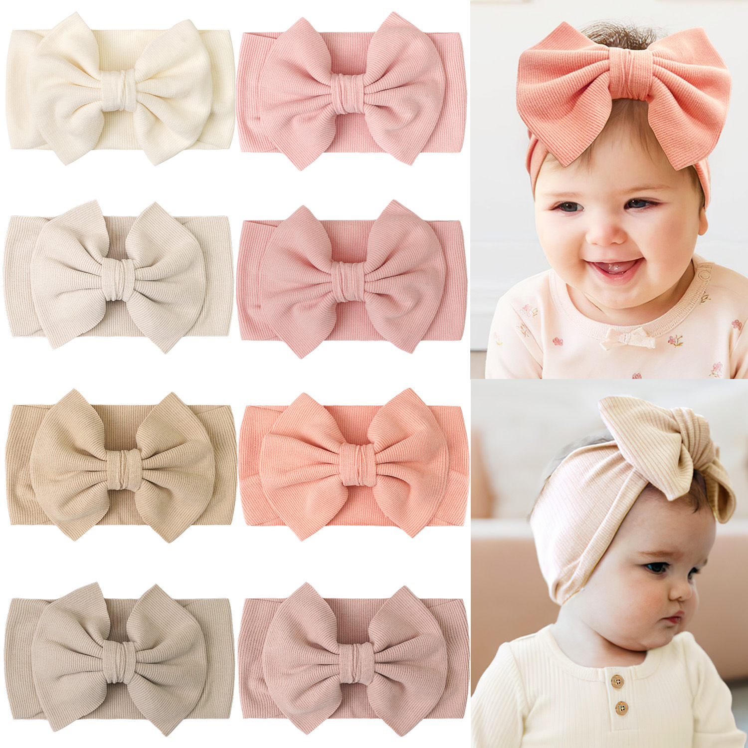 Wide-brimmed Ribbed Headband With A Large Bow photo 7