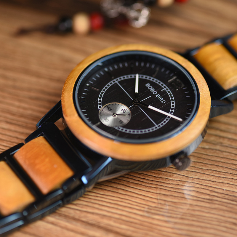 Minimalist-style Classic Wooden Analog Quartz Watch photo 4