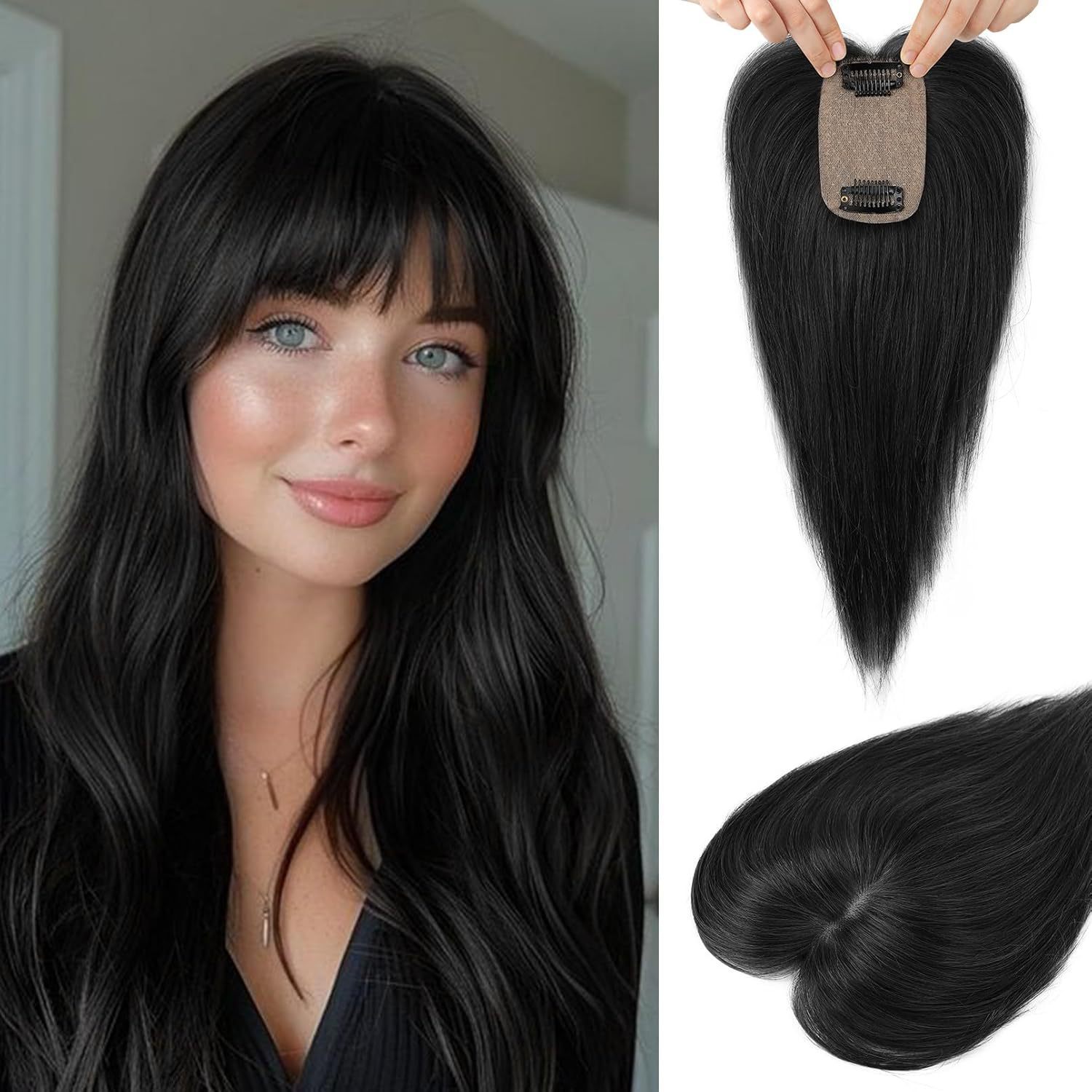 Golden Synthetic Wig With A Realistic Scalp Hairpiece photo 3
