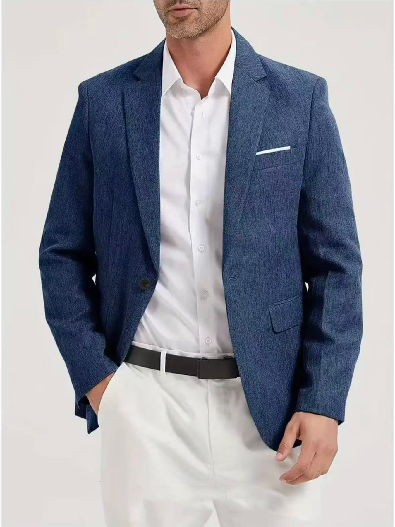 New Casual Single-breasted Suit For Wedding Best Man photo 2