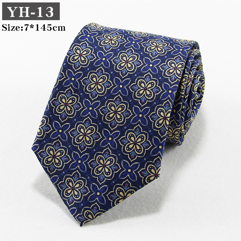 Korean-style Retro Hong Kong style Floral Casual Tie photo 5