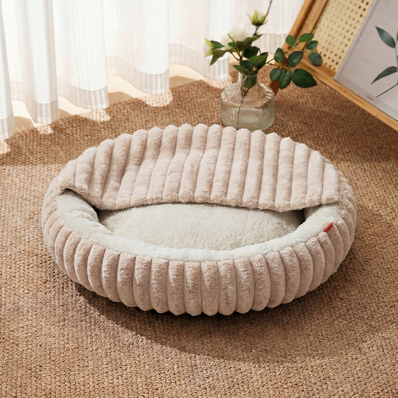 Dog House Winter Warmth Cat Bed Round Pet Bed photo 6